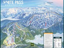 Plan des pistes White Pass