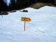 Signalisation des pistes à Balderschwang