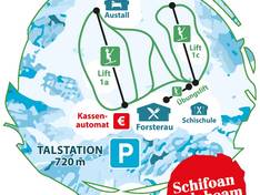 Plan des pistes Forsteralm