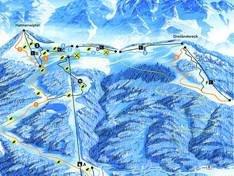 Plan des pistes Arnoldstein – Dreiländereck