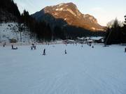 Piste facile au téléski d'entraînement