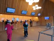 Espace de caisse soigné du Nebelhornbahn