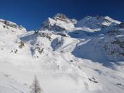 Pentes sous le Col Sarezza