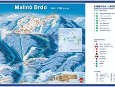 Plan des pistes Malinô Brdo – Ružomberok