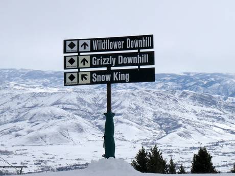 Monts Wasatch: indications de directions sur les domaines skiables – Indications de directions Snowbasin