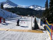 Espace débutant à la station intermédiaire