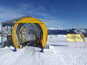 Tapis roulant Cima Zoncolan à la station supérieure Monte Zoncolan