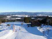 Vue depuis la tour panoramique du Geißkopf sur le domaine skiable