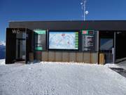 Panneau d'information à la station supérieure du Ganzer X-press