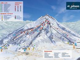 Plan des pistes St. Johann in Tirol/Oberndorf – Harschbichl