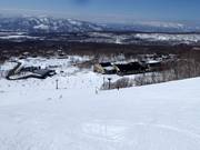 Vue sur les hébergements à Annupuri