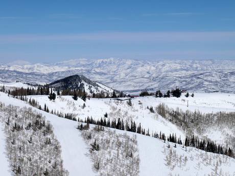 Amérique du Nord: Taille des domaines skiables – Taille Park City