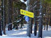 Signalisation dans le domaine skiable