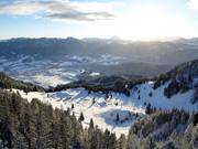 Vue sur le domaine skiable Brauneck