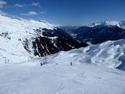 Piste au télésiège Parlets