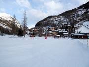 Espace débutants Tignes 1550 Les Brévières avec téléski gratuit