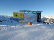 Plan des pistes avec informations actualisées à Zell am Ziller