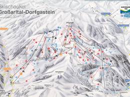 Plan des pistes Großarltal/Dorfgastein