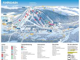 Plan des pistes Funäsdalsberget