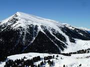 Vue sur les pistes difficiles au Pala di Santo