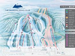 Plan des pistes Georgian Peaks Club