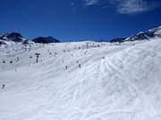 Des pistes larges et faciles au Giggijoch
