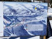 Plan des pistes de ski de fond Hochrindl