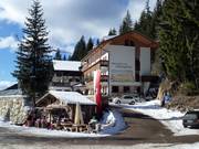 Hôtel Rosengarten à la descente vers la vallée en direction de Welschnofen