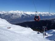 Vue sur le domaine skiable Axamer Lizum