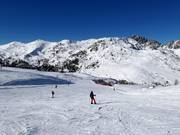 Des pistes faciles et larges sur l’Alpe Tognola