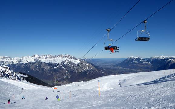 Le plus haut domaine skiable dans la vallée du Rhin – domaine skiable Pizol – Bad Ragaz/Wangs