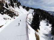 Vue sur la piste Col de Valvacin