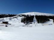 Vue sur le domaine skiable Dundret Lapland