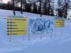 Alpes de Livigno: indications de directions sur les domaines skiables – Indications de directions Cima Piazzi/San Colombano – Isolaccia/Oga