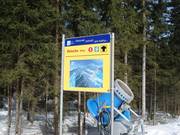 Signalisation des pistes dans le domaine skiable