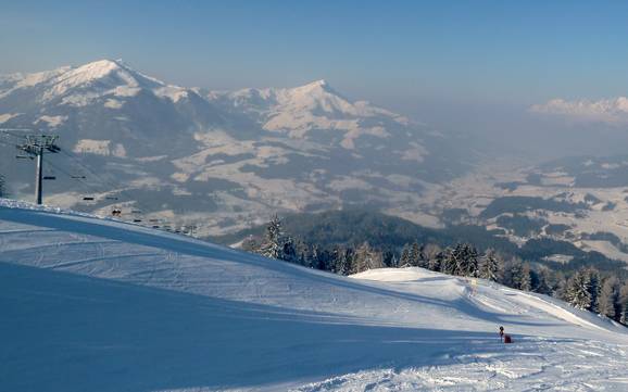 Skier dans la Pillerseetal (vallée du Pillersee)