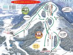 Plan des pistes Chateau Shiozawa