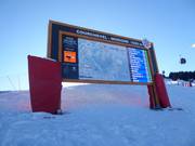 Plan des pistes numérique à Courchevel