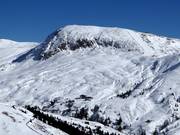 Vue sur la piste difficile Mittager I