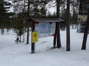 Plan des pistes à la station supérieure