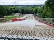 Partie supérieure de la courte piste noire