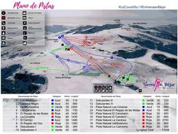 Plan des pistes La Covatilla – Sierra de Béjar