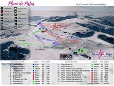 Plan des pistes La Covatilla – Sierra de Béjar