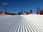 Préparation parfaite des pistes dans le domaine skiable de Ruka