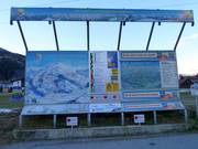 Panneau d'information moderne avec affichage de l'état au Venet