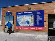 Panneau d'information à la télécabine combinée