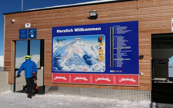 Hall-Wattens: indications de directions sur les domaines skiables – Indications de directions Glungezer – Tulfes