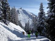 Vue sur la difficile descente Panorama au Hauser Kaibling