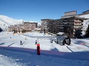 Pente d'entraînement à Les Menuires