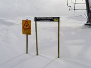 Signalisation des pistes à Raudalen